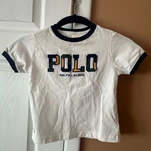 Polo by Ralph Lauren Kids White and Navy Tee